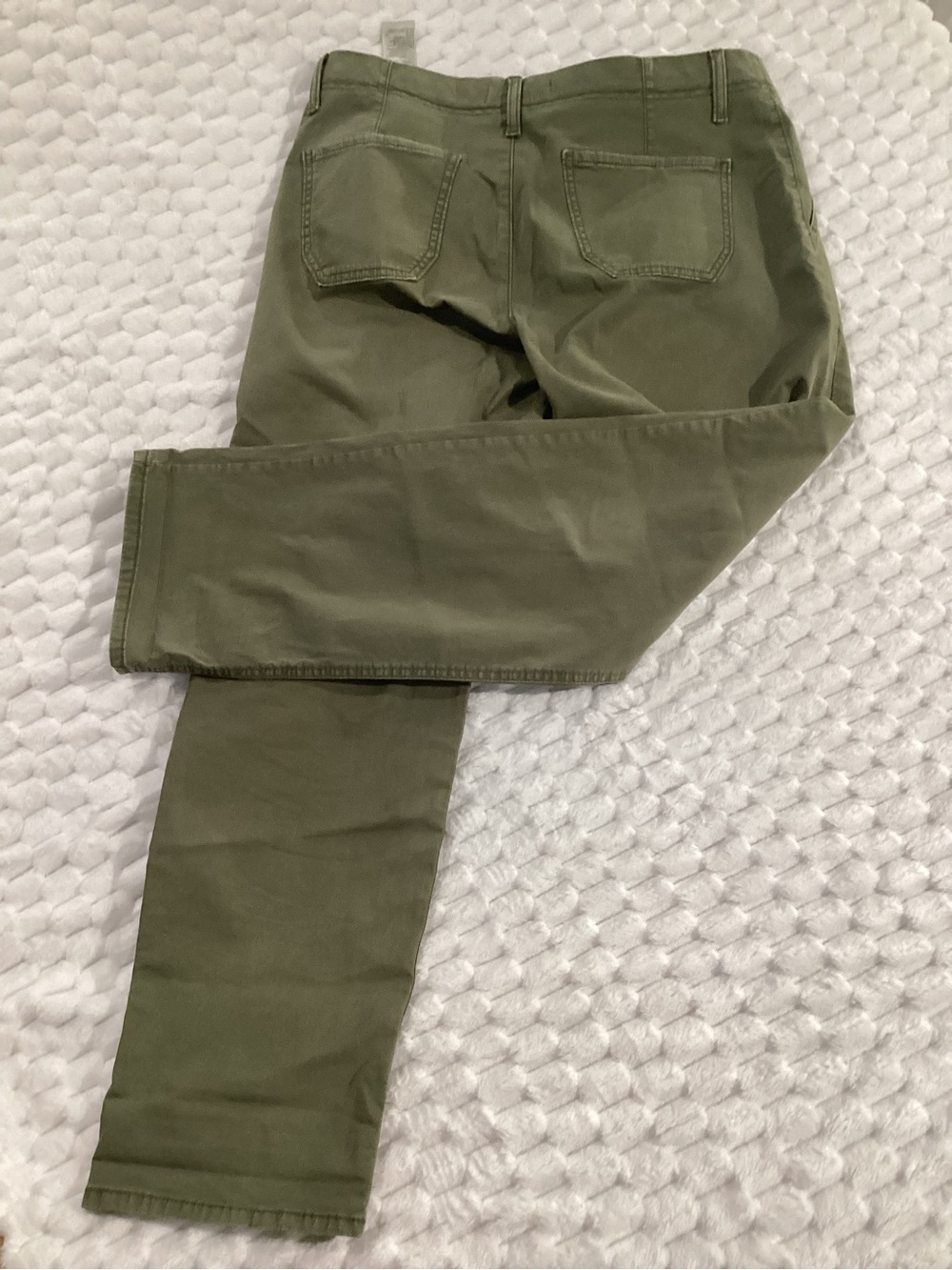 Banana Republic Olive Straight-Leg Utility Chinos size 8 #40 - Picture 6 of 8